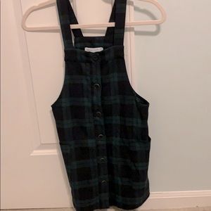 Plaid jumper dress